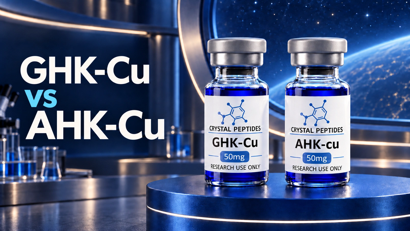 GHK-Cu ja AHK-Cu: Mikä muuttuu, kun yksi aminohappo muuttuu?